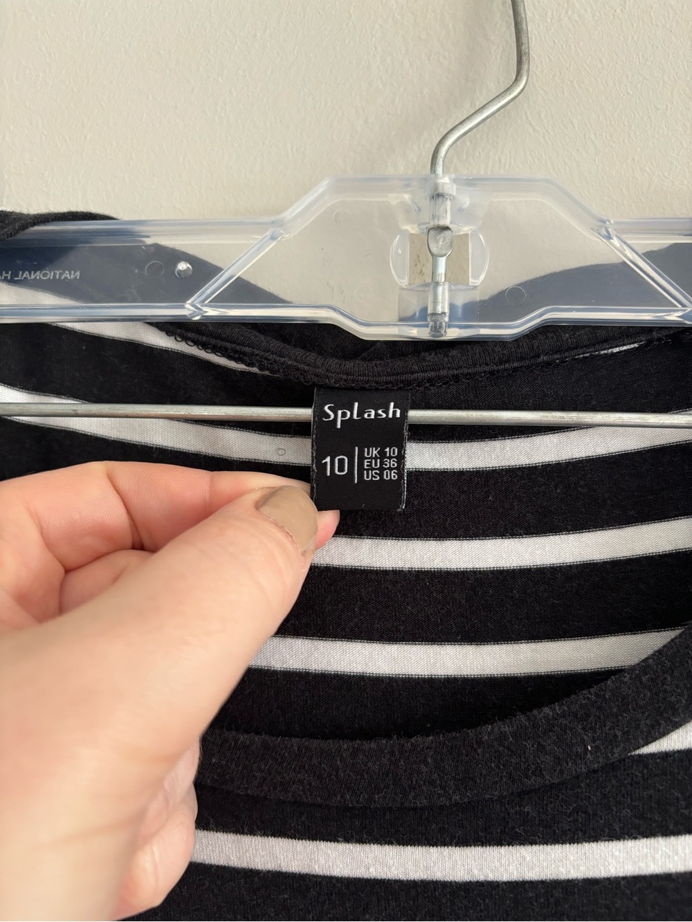 Floor length striped tshirt dress